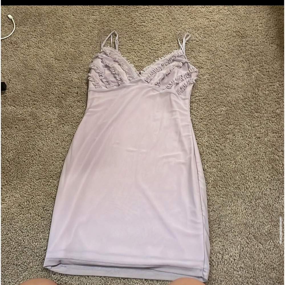 Ruffle Purple Dress
